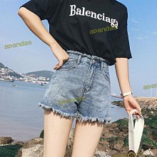 高腰牛仔短褲女夏季2022新款韓版顯瘦外穿網紅百搭寬鬆a字闊腿潮