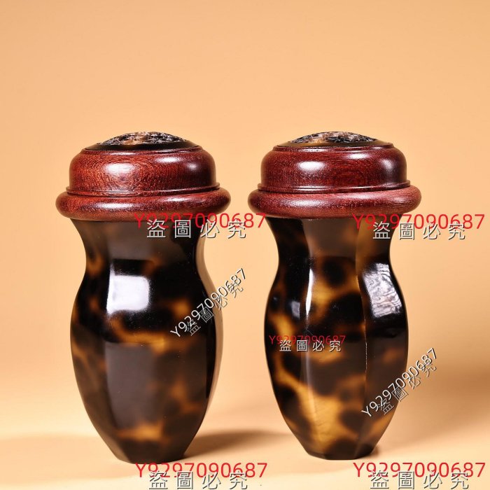 珍品收罕見鏤空雕刻玳瑁蛐蛐罐工藝精湛器型款式精美004816舊藏古玩古董