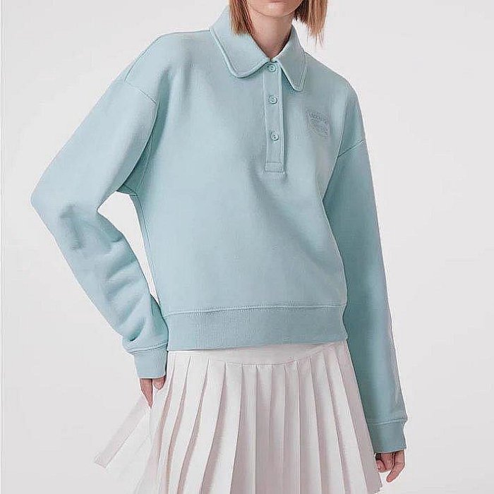 100％原廠 LACOSTE法國鱷魚2025秋冬新款 女裝時尚舒適通勤寬松休閑POLO領