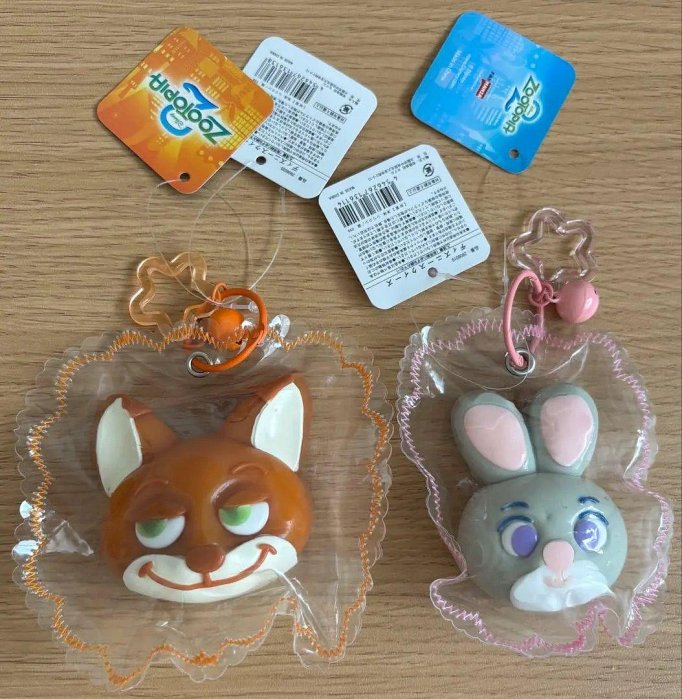 鑰匙圈 Disney 動物方城市 捏捏 2種套組 Nick