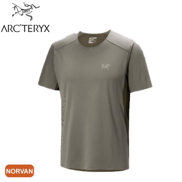 ARC'TERYX 始祖鳥男Norvan Logo短袖T恤《糧草綠/龍紋綠