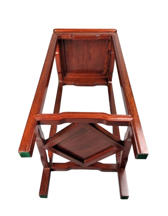 日本老家具/唐木花梨細工鑲貝二重板高腳花台/茶棚/展示棚/茶台/飾台