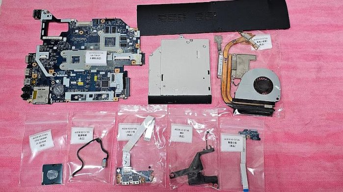 ☆ACER Aspire V3-571G 零件機拆賣☆CPU 電源 USB 喇叭 開關 小板 主機板 鍵盤 螢幕