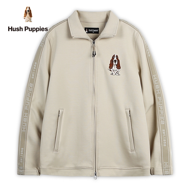 Hush Puppies 外套 男裝品牌織帶立領刺繡狗外套