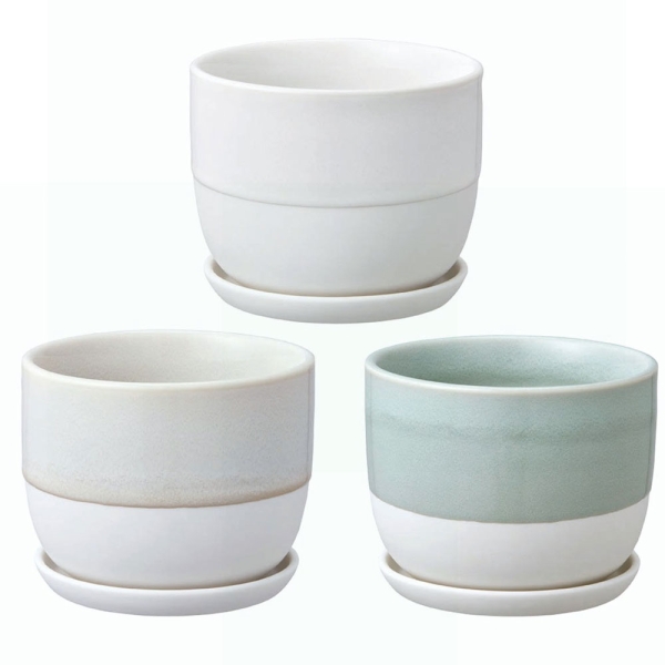 日本KINTO PLANT POT 193陶瓷花盆14cm-共3色《WUZ屋子》日本