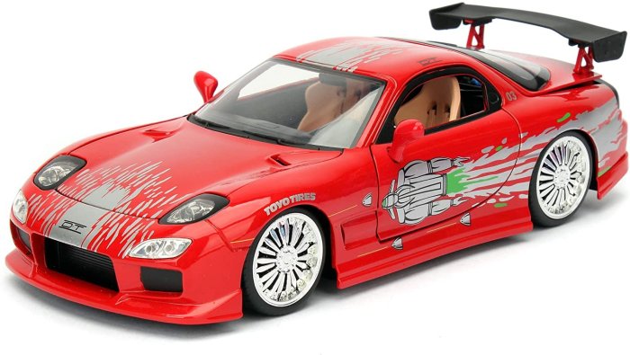 玩命關頭1:24合金車JD98338 1993 DOM'S Mazda RX-7 FD3S Wide
