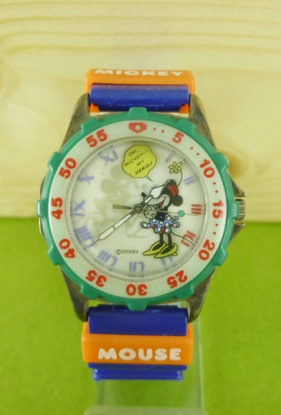 【震撼精品百貨】米奇/米妮 Micky Mouse~手錶~藍綠米妮