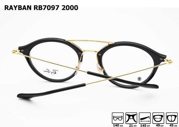[P S]三號五樓 全新正品 Ray Ban 雷朋 RB7097 RB 7097 復古膠框+金屬框 眼鏡 多色 | Yahoo拍賣