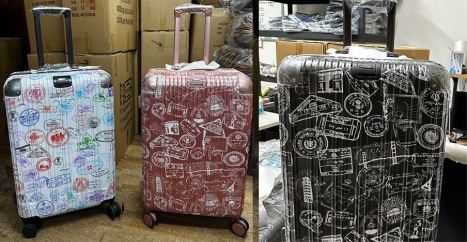 ~雪黛屋~BATOLON 29吋行李箱防盜鋁框隱藏外掛鈎PC+ABS髮絲紋雙海關鎖360度旋鋁金防撞W2414