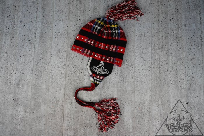 帽子 PALACE VIVIENNE WESTWOOD ORB BEANIE Palace x Vivienne Westwood Orb Knit Earflap Beanie Tartan