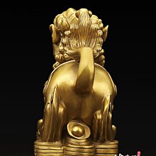 嫃藏閣~已開光純銅公母一對雙貔貅擺件招財旺財鎮宅化煞辟邪贈銅鈴一對+