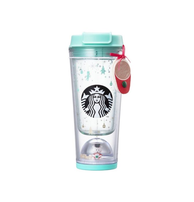 【現貨】韓國星巴克 2018聖誕節系列 Part II--胡桃鉗熊水球隨行杯355ml