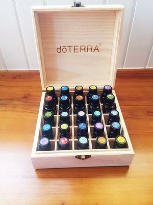 超代購現貨多特瑞doterra精油收納木盒25格收納盒子精油展示盒多特瑞