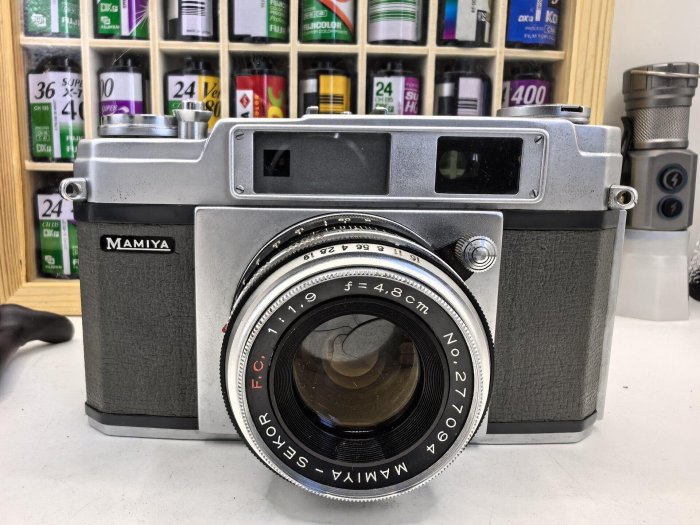 瑪米亞MAMIYA SEKOR 48mm f1.9旁軸膠片相機，稀有機型，經典旁軸機型