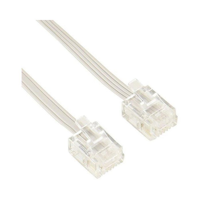 【熱賣精選】日本直郵elecom宜麗客線材電話線網線水晶頭15m白色MJ-15WH