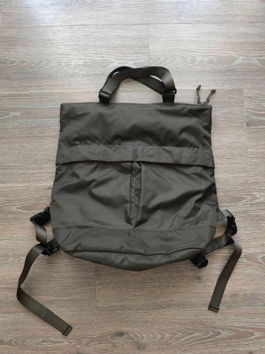 Yuan`s『 品味生活』~UNIQLO 2WAY 抗撕裂防潑水尼龍 托特包 後背包 工裝包 肩背包 電腦包通勤包