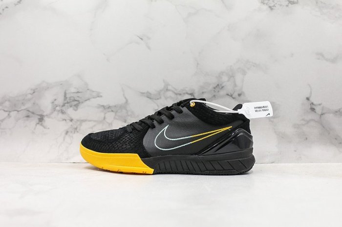 Nike Zoom Kobe ZK4 黑黃蛇紋經典時尚低筒籃球鞋AV6339-002 男鞋