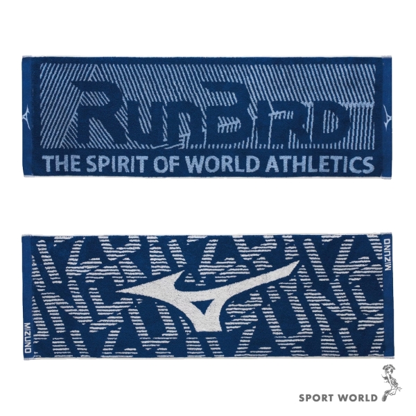 Mizuno 美津濃 提花運動毛巾 台灣製 標語/滿版Logo【運動世界】32TYD61127P/32TYD61227P