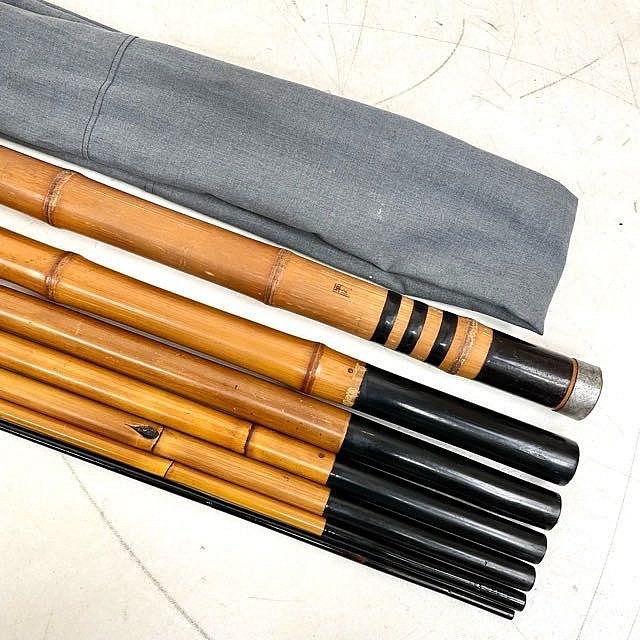 手工竿竹竿鮎友香魚竿友釣竿野袁軟絲活餌7.2m 7米2 手竿溪竿池釣竿