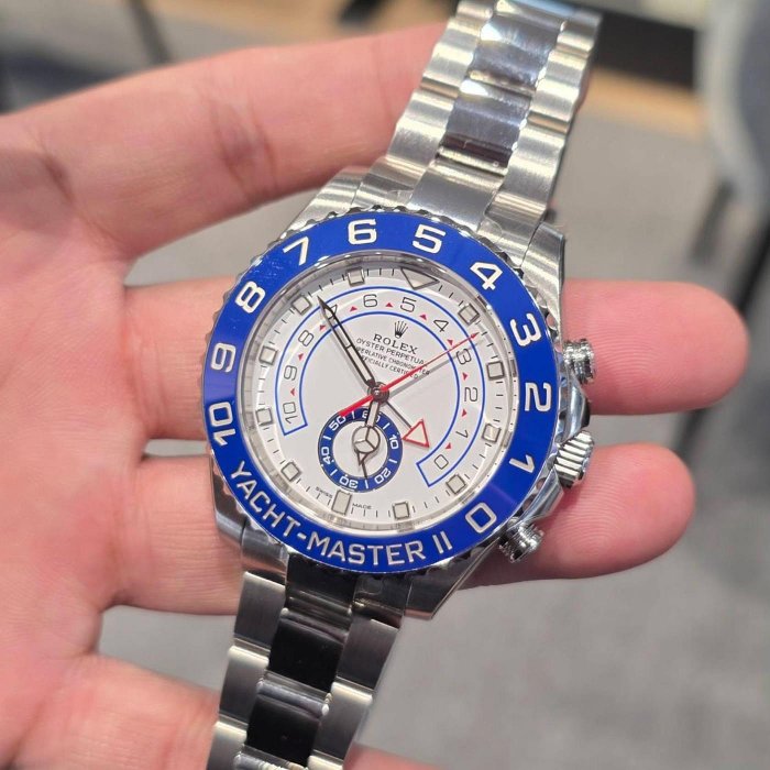【個人藏錶】ROLEX 勞力士 116680 大遊艇 藍色陶瓷錶圈 帆船倒數計時功能 賓士針  不鏽鋼錶殼材質 自動上鍊機械錶 44mm