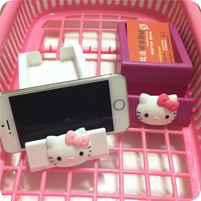 HELLO KITTY 桌面收納盒/名片盒/手機座/整理盒/雜物盒