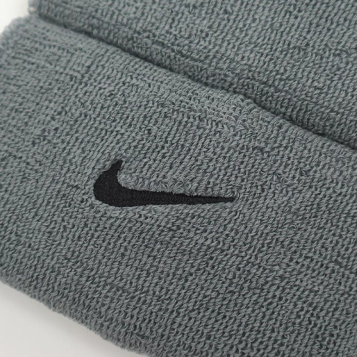 【曼森體育】NIKE SWOOSH 灰色 加長護腕 運動腕帶 護腕 吸汗