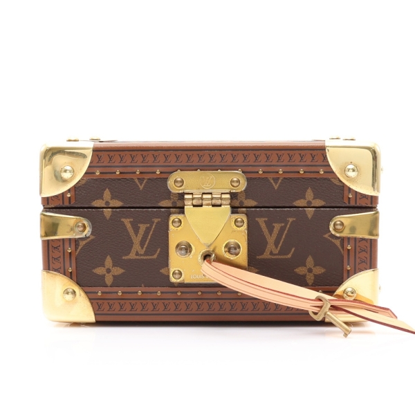 LOUIS VUITTON LV 路易威登 棕色 原花帆布 Coffret Tresor 20 珠寶盒 M47004 【二手名牌BRAND OFF】