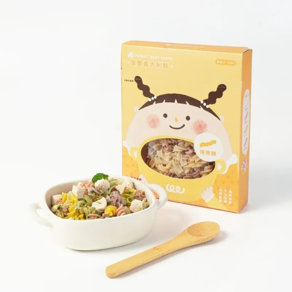 森林麵食 寶寶義大利麵-螺旋麵150g｜適合8個月以上｜寶寶義大利麵｜造型麵｜副食品｜寶寶麵條