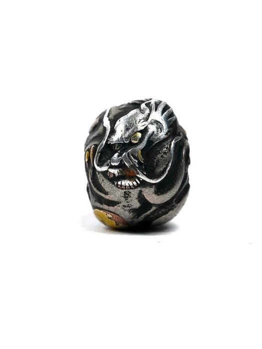 緒締』金工.游龍.名家作品銘芹沢立民年代江戶期尺寸1.8cm 孔1.6cm 一枚