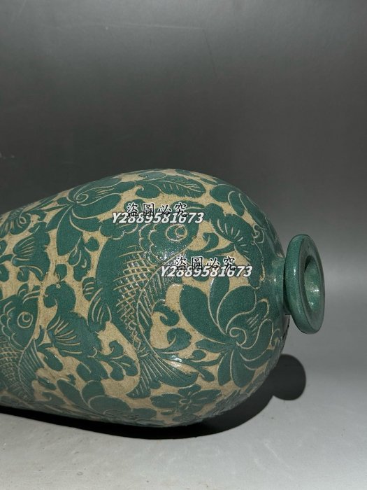 ★宋 古陶瓷器 官窯 梅瓶★ 極細工 置物 擺件 古賞物 中国古美術 宋磁州窯白釉手繪龍紋梅瓶仿古瓷器舊貨出土古玩古董家居收藏品