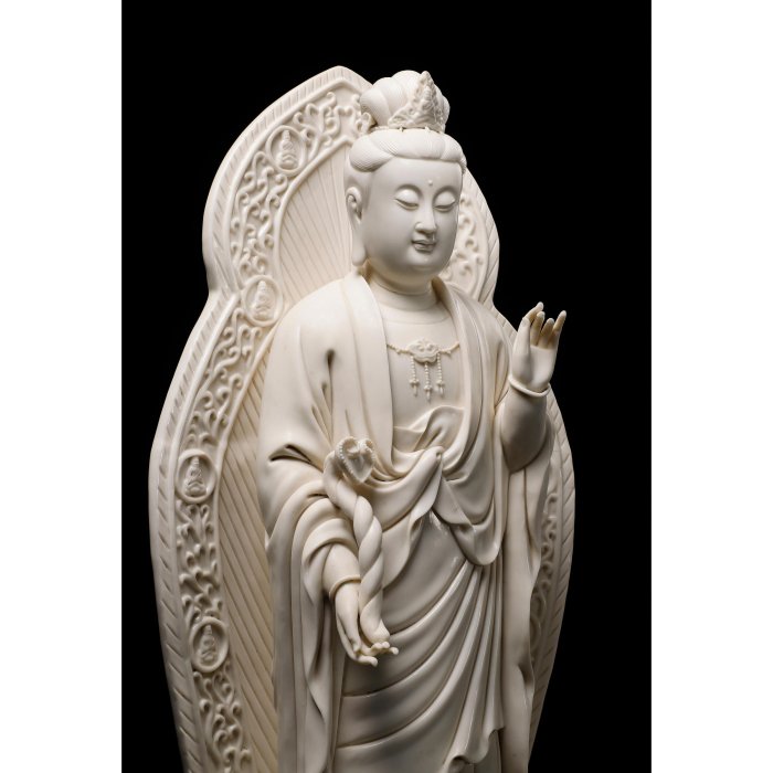 白磁觀音像 何朝宗 置物 白磁觀音像 何朝宗 置物