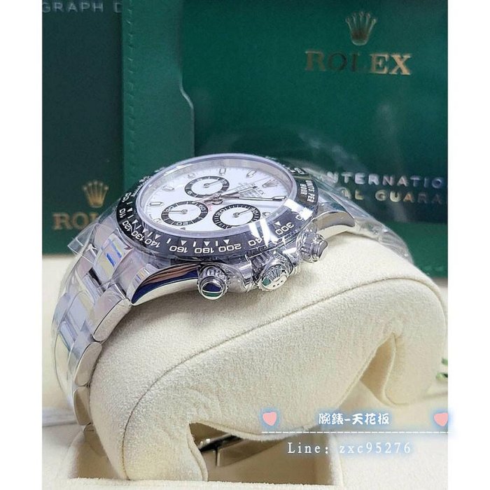 Rolex 勞力士 迪通拿 Daytona 116500Ln 白面 白熊貓 40Mm 白鋼迪 116518 全新錶
