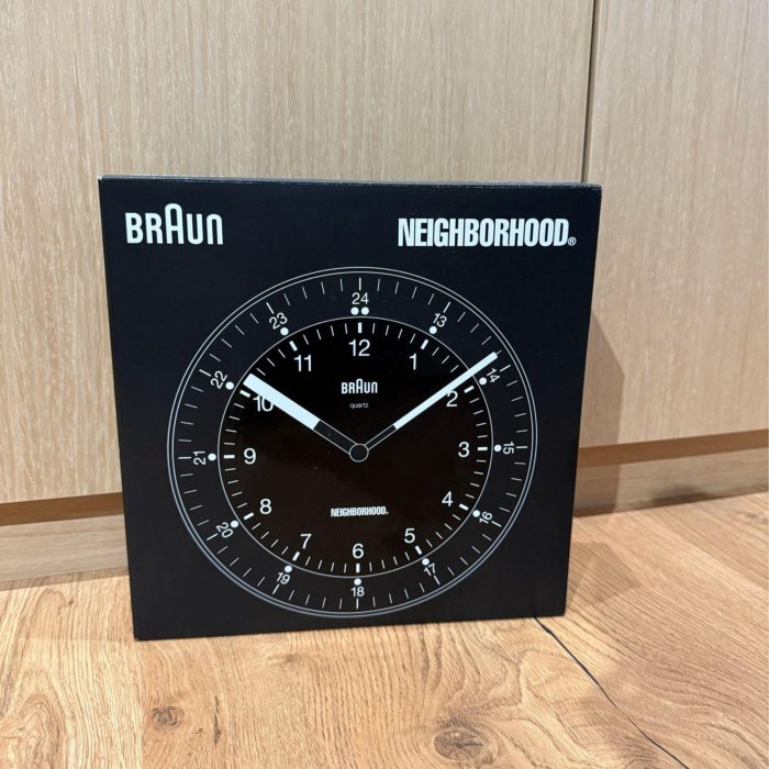 NEIGHBORHOOD X BRAUN BC06 聯名德國百靈壁掛時鐘| Yahoo拍賣