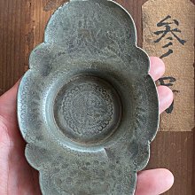 日本回流晚清民國名家肖天泰純錫壽字紋大號錫茶托年代：晚清古玩收藏