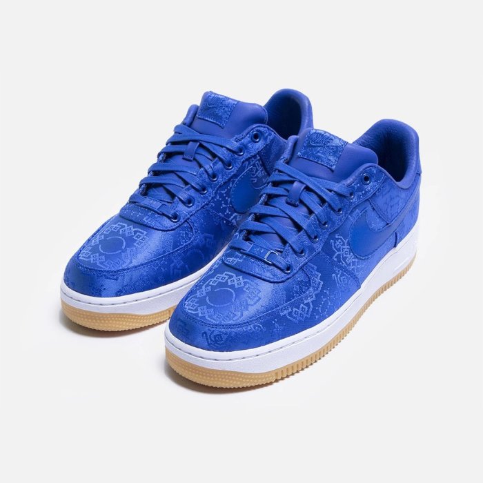 現貨+代購- Clot x Nike Air Force 1 Blue Silk 藍絲綢陳冠希CJ5290