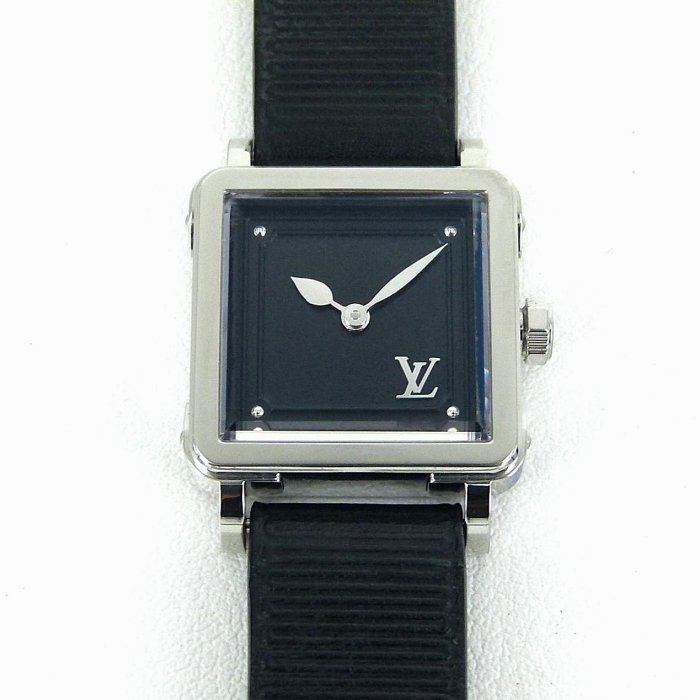 【一元起標】LOUIS VUITTON-LV路易威登(23mm) LV-Q3M00方形女用石英腕錶