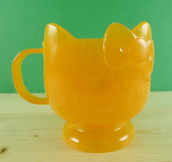 【震撼精品百貨】Hello Kitty 凱蒂貓~杯子~透明橘
