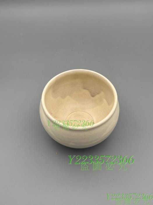 碗097 日本帶回名家岡本璋弎作白釉茶碗抹茶碗手古董舊藏老貨【尋秦記