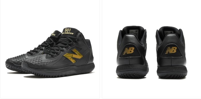 New Balance 大谷翔平Ohtani v1 Turf WT1/BK1 白金黑金運動鞋。太陽選