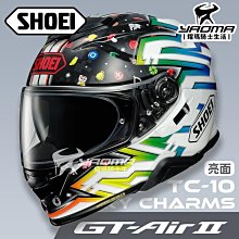 SHOEI 安全帽GT-Air 2 LUCKY CHARMS TC-10 亮面幸運符內鏡全罩GTA2 耀