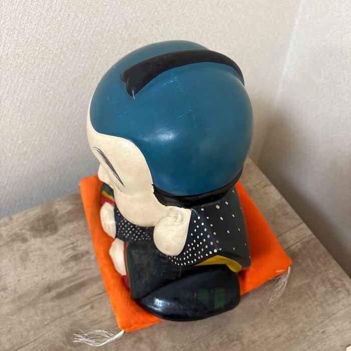 時代福助人形縁起手繪招福置物珍品〈檢招き貓こけし七福神常滑燒