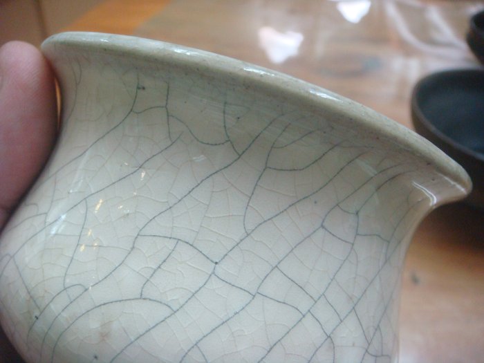 中国骨董 清代 哥窯 双耳香炉 陶磁器 置物 コレクション用 香道具 九谷香炉 永泉堂 金彩 三足香炉 古美術品 骨董品 陶器製