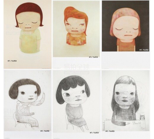 奈良美智 日本人作家 額付き ★村上隆 草間彌生★ ミラミカティミスター miramikati Mr. 村上隆 草間弥生 奈良美智