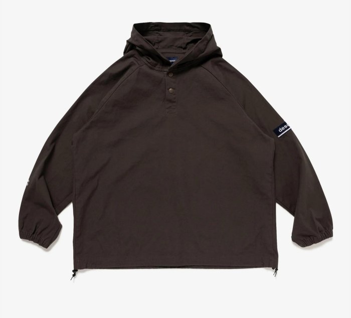 DESCENDANT⁄MOLE HOODED LS SHIRT (BLACK)