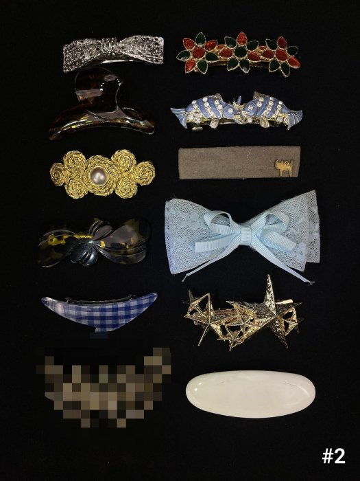 Vintage髮飾嚴選80-90年代復古發卡，彈簧夾設計增添昭和風情。多組優惠，適合收藏。 Vintage髮夾 輝格 復古發卡