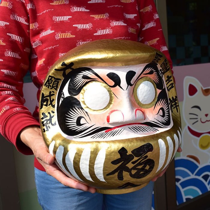 司馬翁　 達摩達磨不倒翁30cm高群馬縣高崎生產日本製開運吉祥大願成就黑色