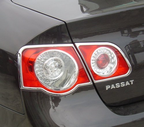 IDFR-汽車精品 VW 福斯 PASSAT 05-11 B6 鍍鉻後燈框 後燈飾框