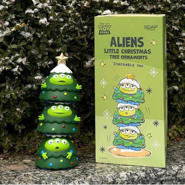 聖誕節 公仔 擺件 玩具總動員 披薩星球 聖誕樹 疊疊樂 Disney 迪士尼 PIXAR 皮克斯 三眼怪 三眼仔