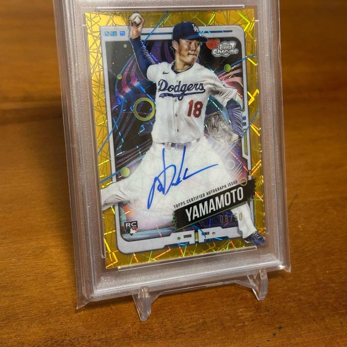 山本由伸Yoshinobu Yamamoto 2024 Topps Chrome Cosmic Gold RC Auto
