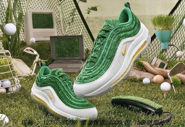 Nike Air Max 97 Golf “Grass” 青草綠色白色CK4437-100 限量| Yahoo拍賣
